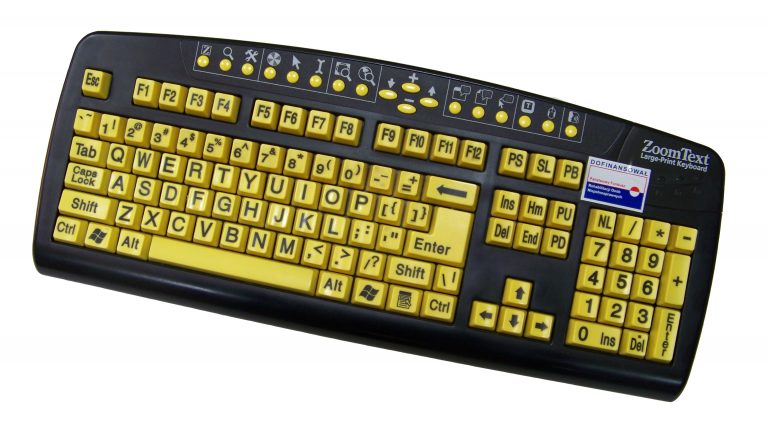 ZoomText Large Print Keyboard Horyzont Fundacja Na Rzecz Os b Z 